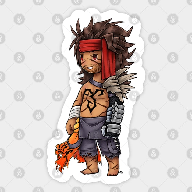 FF3 Styled Jecht Sticker by roesart